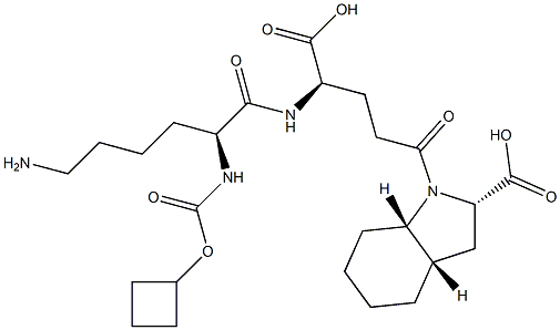 (2S,3aS,7aS)-Octahydro-1-[(4R)-4-[[(2S)-6-amino-2-[cyclobutyloxycarbonylamino]hexanoyl]amino]-4-carboxybutyryl]-1H-indole-2-carboxylic acid