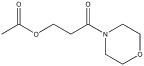 酢酸3-オキソ-3-モルホリノプロピル 化学構造式