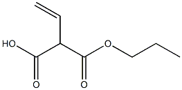 ビニルマロン酸水素1-プロピル 化学構造式
