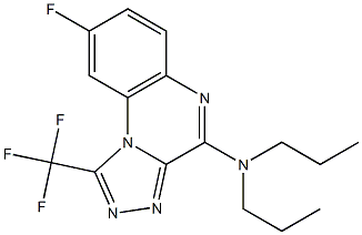 4-Dipropylamino-1-trifluoromethyl-8-fluoro[1,2,4]triazolo[4,3-a]quinoxaline