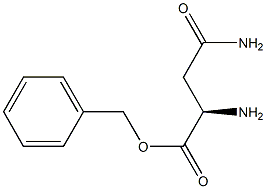 (R)-3-カルバモイル-2-アミノプロパン酸ベンジル 化学構造式