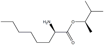 (R)-2-アミノオクタン酸(R)-1,2-ジメチルプロピル 化学構造式