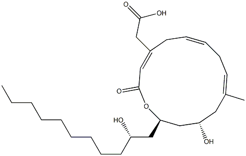(3E,6E,9E,12S,14R)-12-Hydroxy-14-[(S)-2-hydroxyundecyl]-10-methyl-2-oxooxacyclotetradeca-3,6,9-triene-4-acetic acid