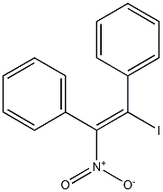 (Z)-1,2-ジフェニル-1-ヨード-2-ニトロエテン 化学構造式