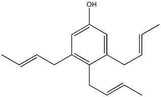 3,4,5-Tri(2-butenyl)phenol