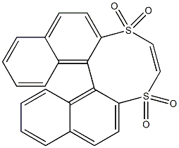 2,2'-ビニレンビススルホニル-1,1'-ビナフタレン 化学構造式