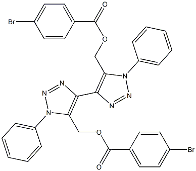 1,1'-Diphenyl-5,5'-bis[(4-bromobenzoyloxy)methyl]-4,4'-bi(1H-1,2,3-triazole)