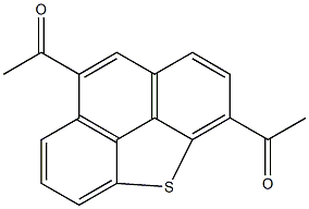 1,5-ジアセチルフェナントロ[4,5-bcd]チオフェン 化学構造式