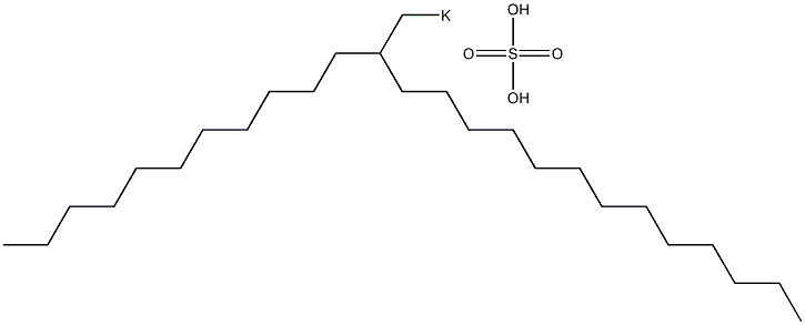 Sulfuric acid 2-undecylpentadecyl=potassium salt