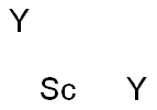 スカンジウム-ジイットリウム 化学構造式