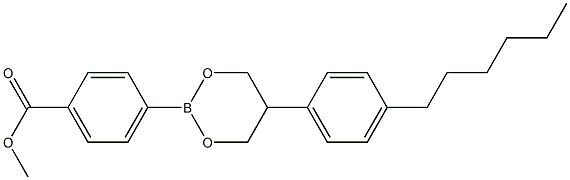4-[5-(4-Hexylphenyl)-1,3,2-dioxaborinan-2-yl]benzoic acid methyl ester