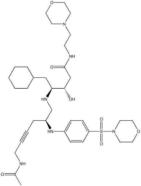 (3S,4S)-4-[[(2S)-2-[4-(Morpholinosulfonyl)phenylamino]-6-acetylamino-4-hexynyl]amino]-5-cyclohexyl-3-hydroxy-N-(2-morpholinoethyl)pentanamide