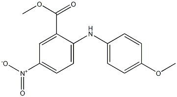 2-(p-Anisidino)-5-nitrobenzoic acid methyl ester Structure