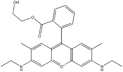 3,6-Bis(ethylamino)-9-[2-[(2-hydroxyethoxy)carbonyl]phenyl]-2,7-dimethylxanthylium