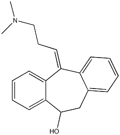 5-[(Z)-3-(ジメチルアミノ)プロピリデン]-10,11-ジヒドロ-5H-ジベンゾ[a,d]シクロヘプテン-10-オール 化学構造式