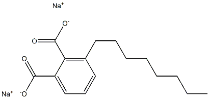 3-オクチルフタル酸ジナトリウム 化学構造式
