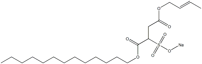 2-(Sodiosulfo)succinic acid 1-tridecyl 4-(2-butenyl) ester