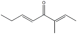 (2E,5E)-3-メチル-2,5-オクタジエン-4-オン 化学構造式