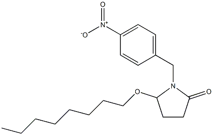 5-(オクチルオキシ)-1-[4-ニトロベンジル]ピロリジン-2-オン 化学構造式