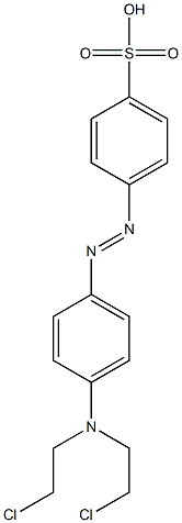 p-[[p-[Bis(2-chloroethyl)amino]phenyl]azo]benzenesulfonic acid