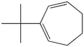 2-tert-ブチル-1,3-シクロヘプタジエン 化学構造式