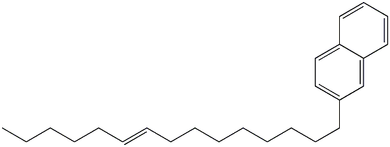 2-(9-ペンタデセニル)ナフタレン 化学構造式