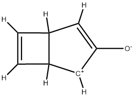 3-オキソビシクロ[3.2.0]ヘプタ-6-エン-2,4-ジイルラジカル 化学構造式
