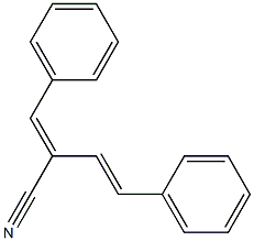 (3E)-2-ベンジリデン-4-フェニル-3-ブテンニトリル 化学構造式