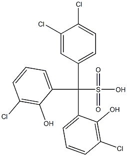(3,4-Dichlorophenyl)bis(3-chloro-2-hydroxyphenyl)methanesulfonic acid