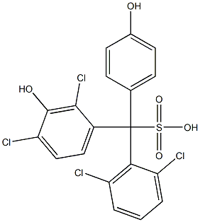 (2,6-Dichlorophenyl)(2,4-dichloro-3-hydroxyphenyl)(4-hydroxyphenyl)methanesulfonic acid
