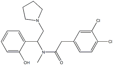 3,4-Dichloro-N-methyl-N-[1-(2-hydroxyphenyl)-2-(1-pyrrolidinyl)ethyl]benzeneacetamide