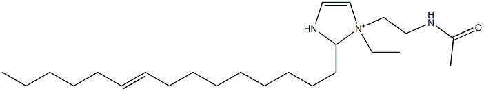 1-[2-(アセチルアミノ)エチル]-1-エチル-2-(9-ペンタデセニル)-4-イミダゾリン-1-イウム 化学構造式