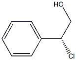 (R)-β-クロロベンゼンエタノール 化学構造式