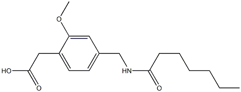 4-(Heptanoylaminomethyl)-2-methoxyphenyl=acetate