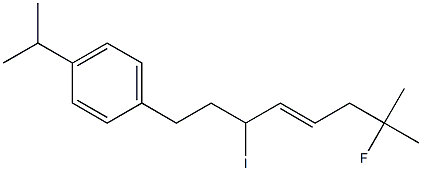 2-Fluoro-6-iodo-2-methyl-8-(4-isopropylphenyl)-4-octene