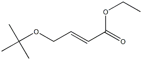 4-tert-ブトキシクロトン酸エチル 化学構造式