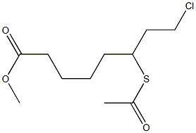 6-Acetylthio-8-chlorooctanoic acid methyl ester