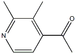 4-アセチル-2,3-ジメチルピリジン 化学構造式