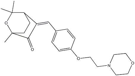 5-[4-[2-Morpholinoethoxy]benzylidene]-1,3,3-trimethyl-2-oxabicyclo[2.2.2]octan-6-one
