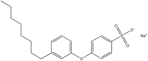 4-(3-オクチルフェノキシ)ベンゼンスルホン酸ナトリウム 化学構造式