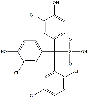 (2,5-Dichlorophenyl)bis(3-chloro-4-hydroxyphenyl)methanesulfonic acid