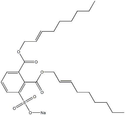 3-(Sodiosulfo)phthalic acid di(2-nonenyl) ester