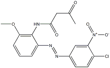 2-Acetyl-2'-(4-chloro-3-nitrophenylazo)-6'-methoxyacetanilide