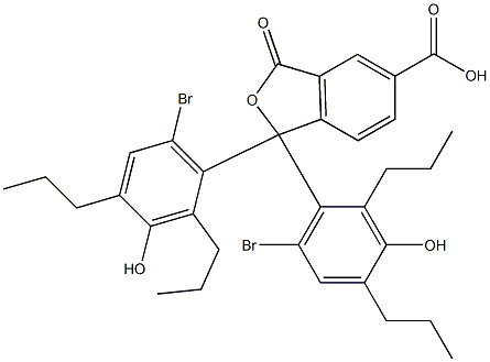 1,1-Bis(6-bromo-3-hydroxy-2,4-dipropylphenyl)-1,3-dihydro-3-oxoisobenzofuran-5-carboxylic acid