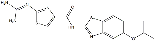 2-(Diaminomethyleneamino)-N-(5-isopropyloxy-2-benzothiazolyl)thiazole-4-carboxamide