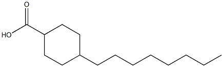 4-Octylcyclohexane-1-carboxylic acid Struktur