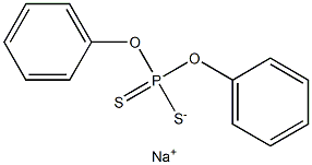 Diphenyldithiophosphoric acid sodium salt Structure