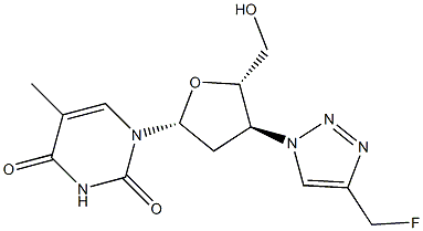 3'-(4-(Fluoromethyl)-1H-1,2,3-triazol-1-yl)-3'-deoxythymidine