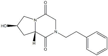 (6S,8R)-4-Phenethyl-8-hydroxy-1,4-diazabicyclo[4.3.0]nonane-2,5-dione