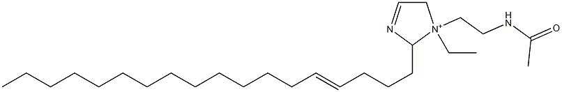 1-[2-(アセチルアミノ)エチル]-1-エチル-2-(4-オクタデセニル)-3-イミダゾリン-1-イウム 化学構造式